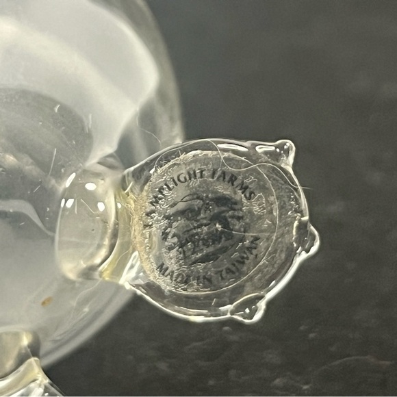 clear penguin oil lamp as is no center glass or wick propragataion vase - Picture 4 of 7